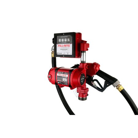 Fill-Rite 120V AC CONTINUOUS DUTY PUMP W/ METER AND ULTRA HIGH FLOW AUTO NOZZLE NX25-120NB-AJ
